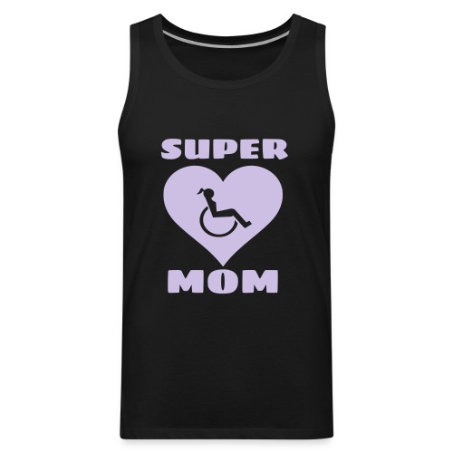 Super wheelchair mom, super mama - Men's Premium Tank