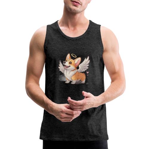 Angel Wings Corgi - Men's Premium Tank