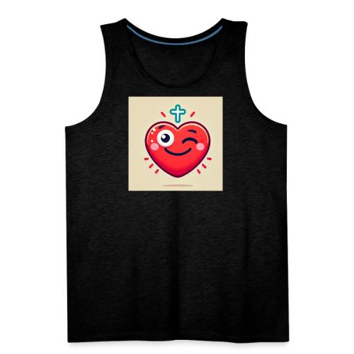 DALLE 2025 09 13 15 56 10 A winking heart sh - Men's Premium Tank