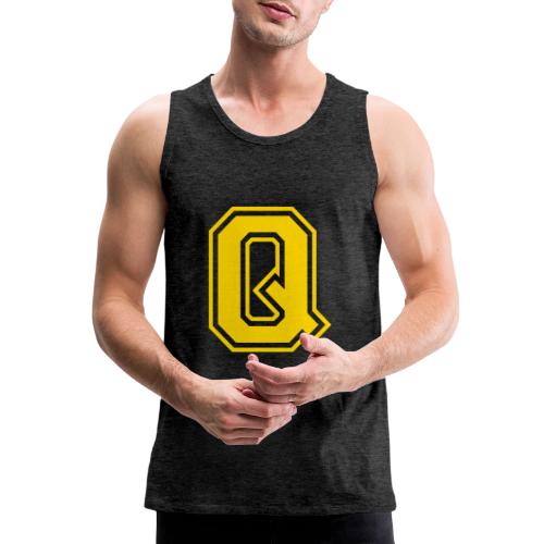 Letter Q – Capital Athletic Alphabet Monogram - Men's Premium Tank