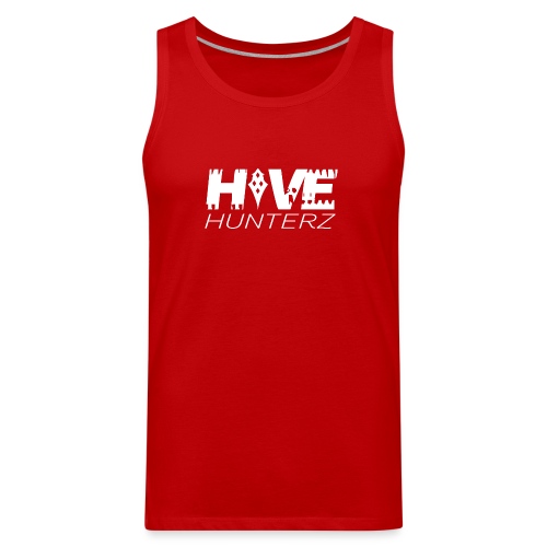 White Hive Hunterz Logo - Men's Premium Tank