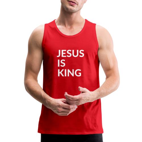 JESUS IS KING Design - Men's Premium Tank