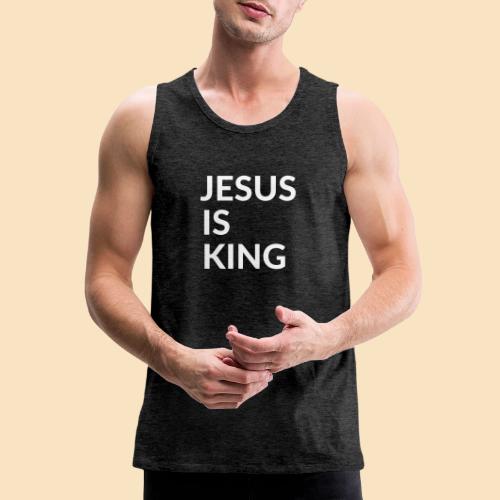 JESUS IS KING Design - Men's Premium Tank