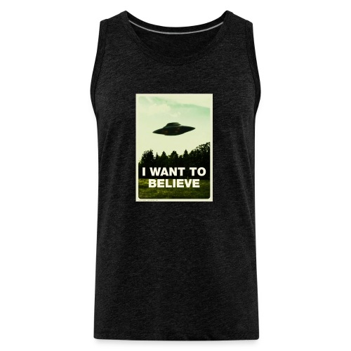 i want to believe (t-shirt) - Men's Premium Tank