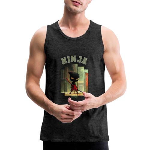Cute Ninja Attack - Men's Premium Tank