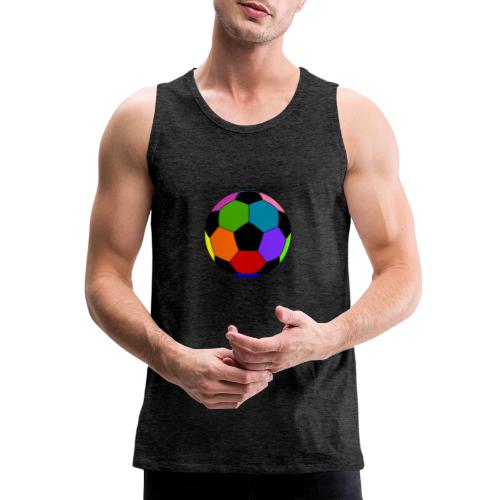 Multi-colored soccer ball - Men's Premium Tank