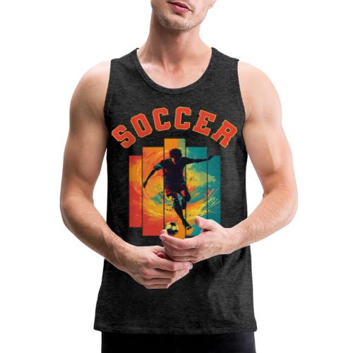 Soccer Heartbeat - Men's Premium Tank