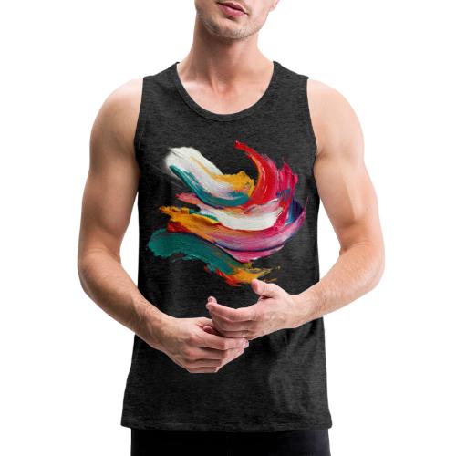 Colorful brushstrokes - Men's Premium Tank