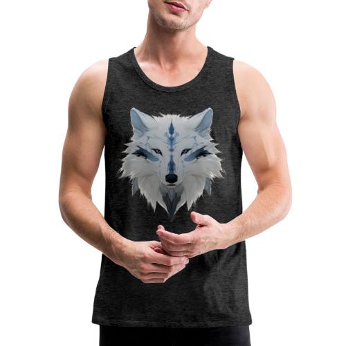 Ivory Grace Wolf - Men's Premium Tank