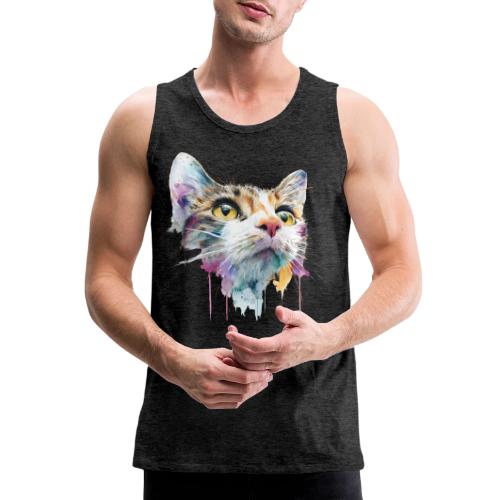Chromatic Cat Splash - Men's Premium Tank