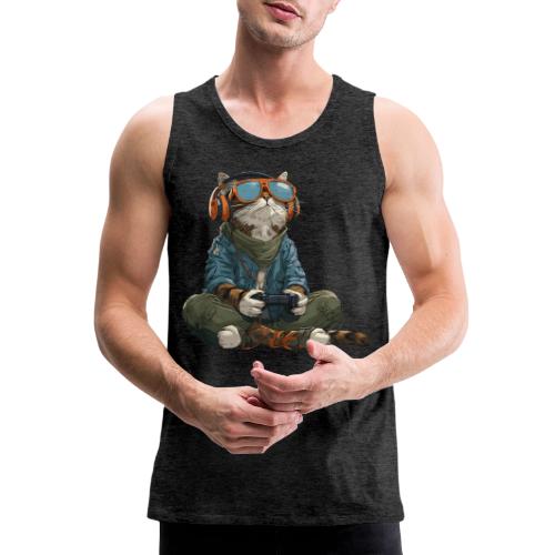 Cat: Purrfect Player - Men's Premium Tank
