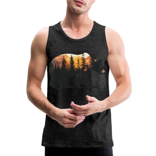 Bear: Sunset Guardian - Men's Premium Tank