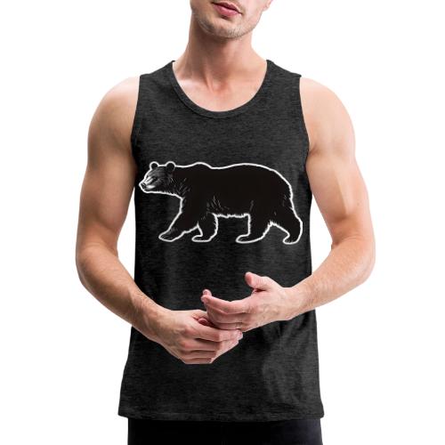 Midnight Black Bear - Men's Premium Tank