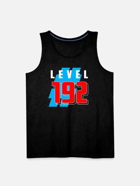 LEVEL 192 - Men's Premium Tank - charcoal grey