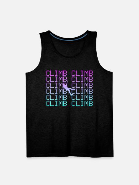 climb - Men's Premium Tank - charcoal grey