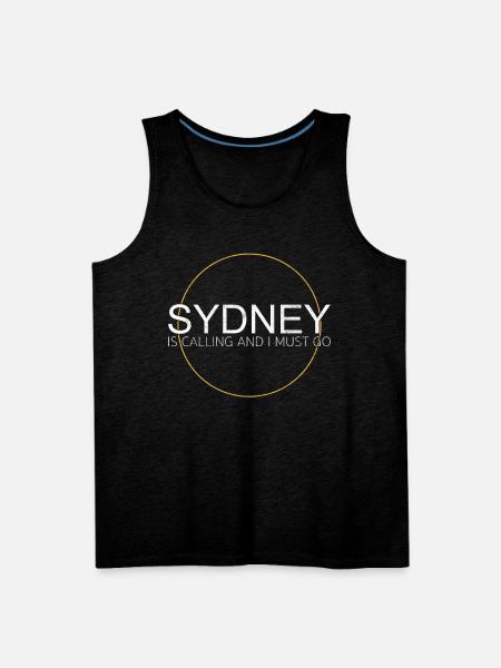 sydney saying - Men's Premium Tank - charcoal grey