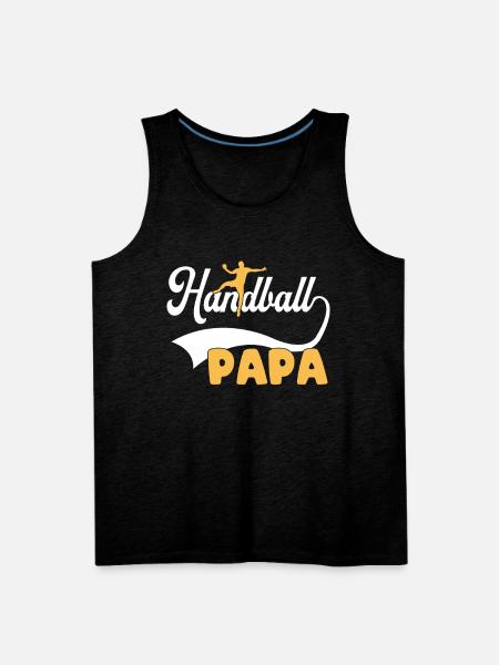 handball papa - Men's Premium Tank - charcoal grey