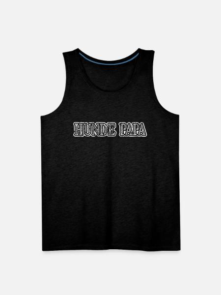 hunde papa - Men's Premium Tank - charcoal grey
