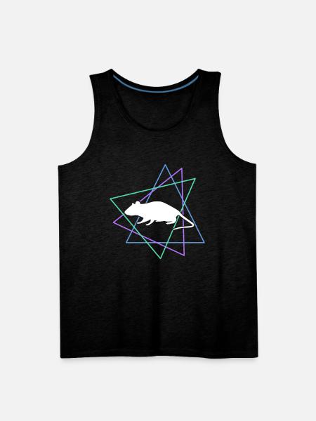 mouse - Men's Premium Tank - charcoal grey