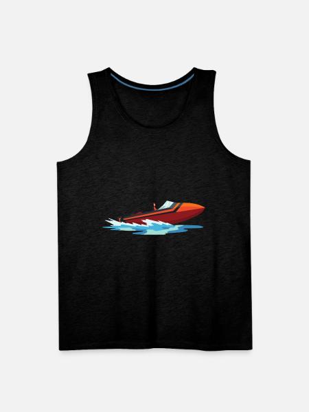 WATER SKIING - Men's Premium Tank - charcoal grey