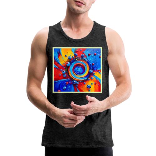 Vibrant Berry Vortex - Men's Premium Tank