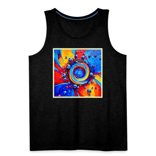 Vibrant Berry Vortex - Men's Premium Tank
