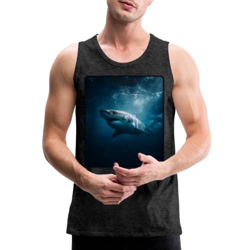 Great White Shark Ocean Design - Men's Premium Tank