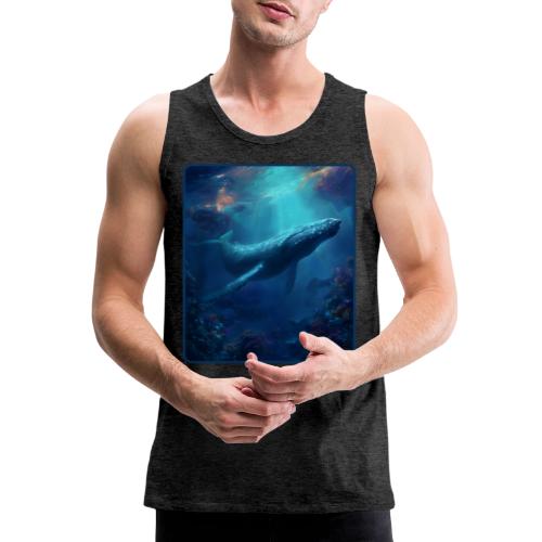 Humpback Whale Ocean Reef Design - Men's Premium Tank