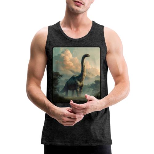 Brachiosaurus Prehistoric Scene Design - Men's Premium Tank