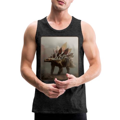 Stegosaurus Misty Forest Design - Men's Premium Tank