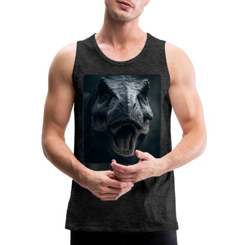 T Rex Cinematic Close-Up Design - Men's Premium Tank