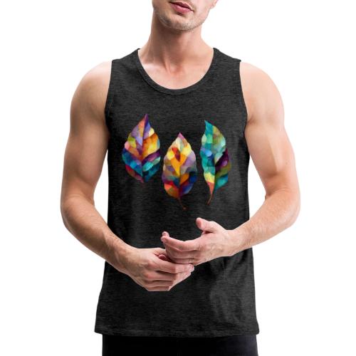 Art: Colorful Leaf Harmony - Men's Premium Tank