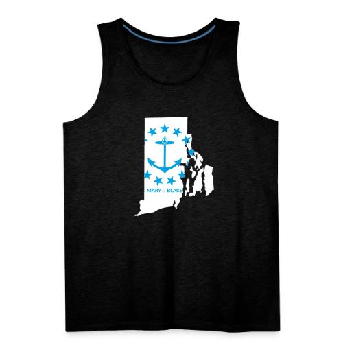 Mary And Blake Logo - RI Map - Men's Premium Tank