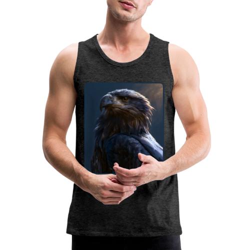 Majestic Eagle Cinematic Portrait Design - Men's Premium Tank
