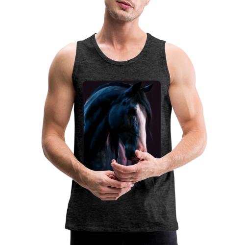 Noble Horse Cinematic Portrait Design - Men's Premium Tank