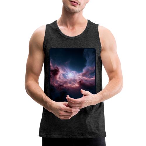 Radiant Cosmic Nebula Artwork - Men's Premium Tank