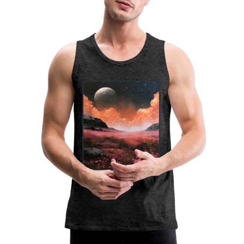 Moonlit Fantasy Flower Landscape - Men's Premium Tank