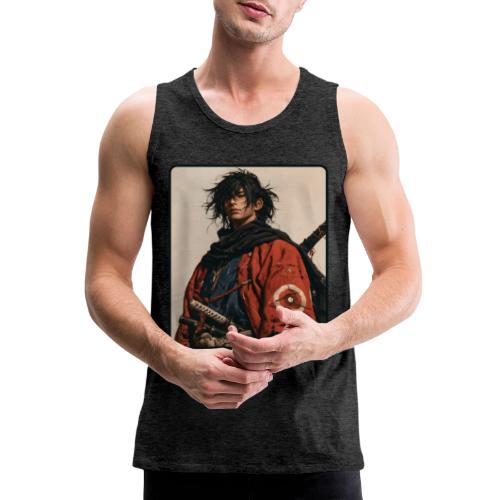 Young Samurai Warrior Portrait - Men's Premium Tank
