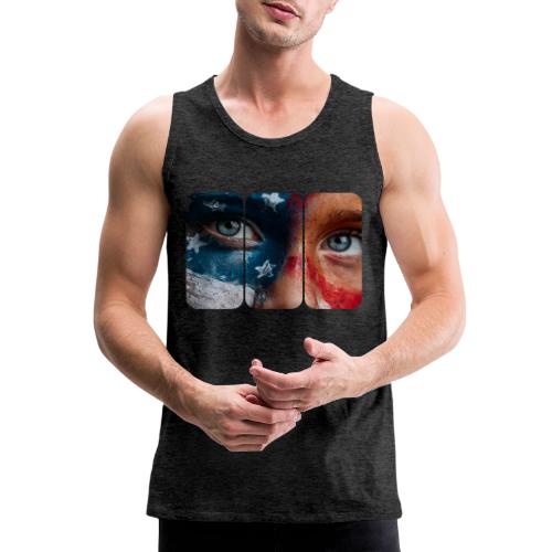 USA: Star-Spangled Glance - Men's Premium Tank
