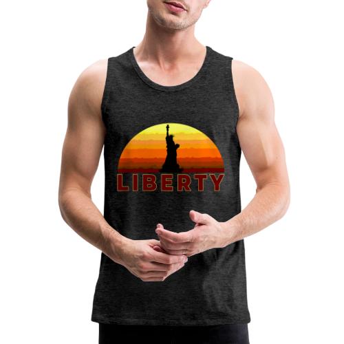 USA: Sunset Liberty Bold - Men's Premium Tank