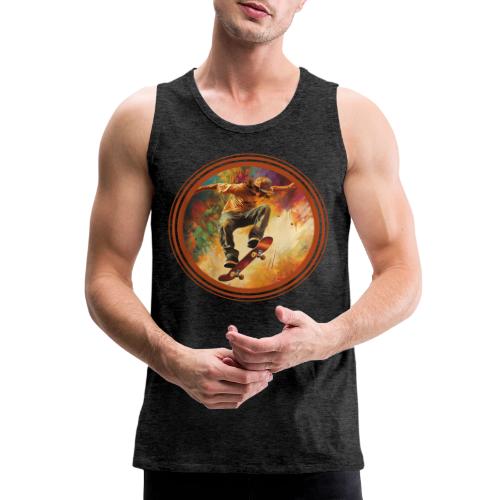 Skateboarding Mode On - Men's Premium Tank