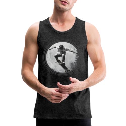 Skateboarding Vibes Only - Men's Premium Tank