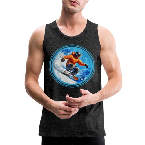 Snowboarding Motion - Men's Premium Tank