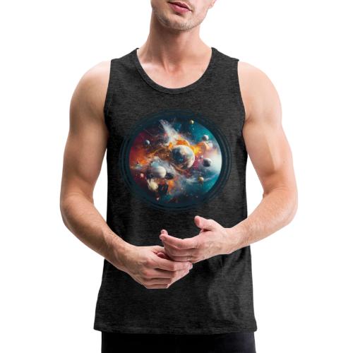 Planets in Acrylic Dreams - Men's Premium Tank