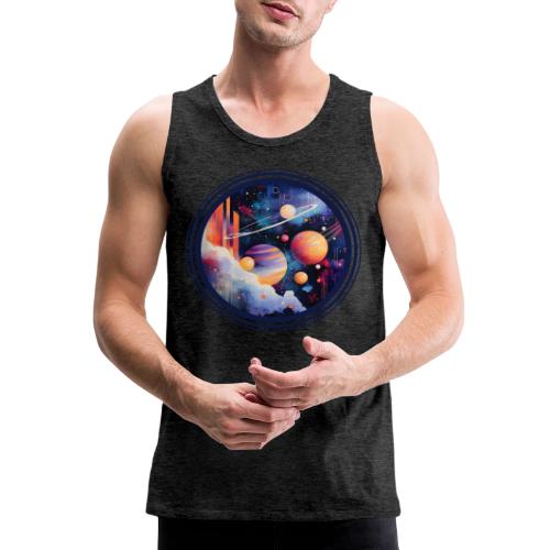 Floating Planetscape - Men's Premium Tank