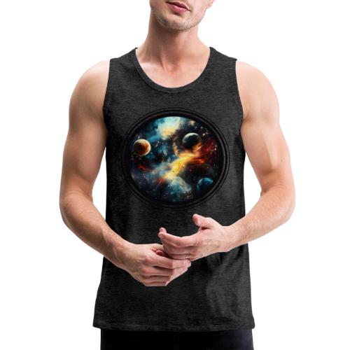 Painted Cosmos of Planets - Men's Premium Tank