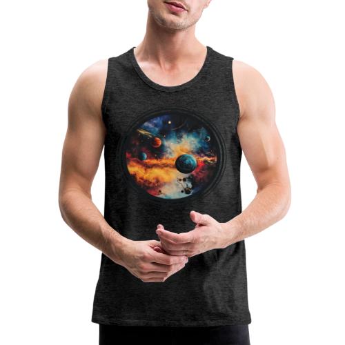 Cosmic Brush Planets - Men's Premium Tank