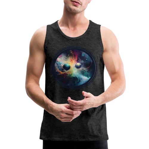 Chaotic Color Planets - Men's Premium Tank