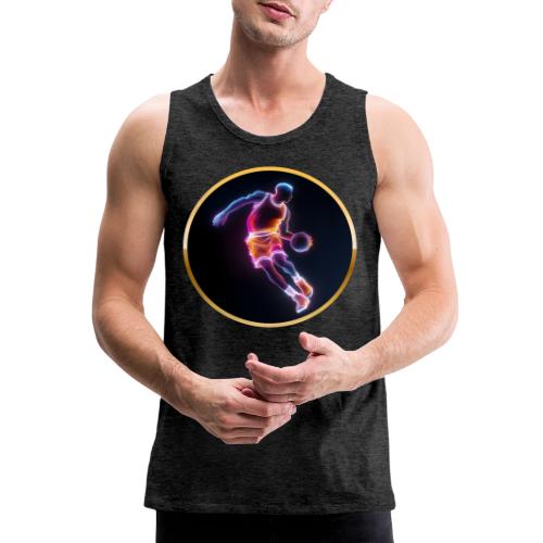 Neon Basketball Player - Men's Premium Tank