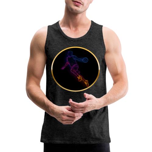 Basketball: Neon Jump Shot - Men's Premium Tank